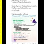 Treasure NFT/FUN New updates today about job opportunity in treasure NFT