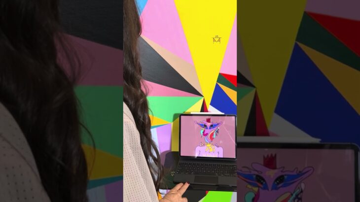 Watch the Colors Breathe Life 😱 #art #Nft #digitalart #shorts #viralshorts
