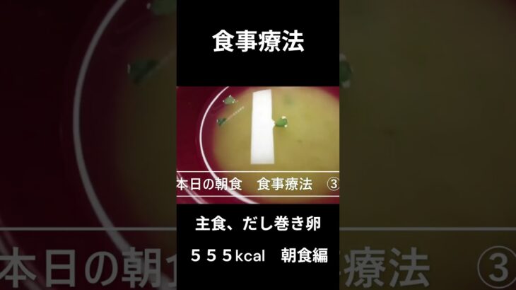糖尿病の病院食、主食、だし巻卵、朝食編#shorts