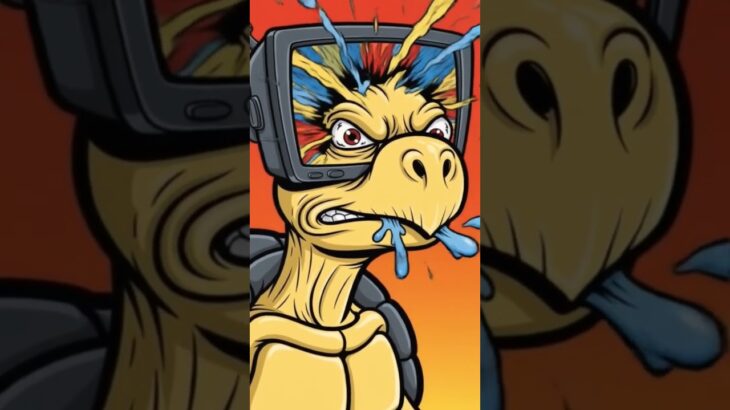 too much tv intake turtle #nft #artist #memes