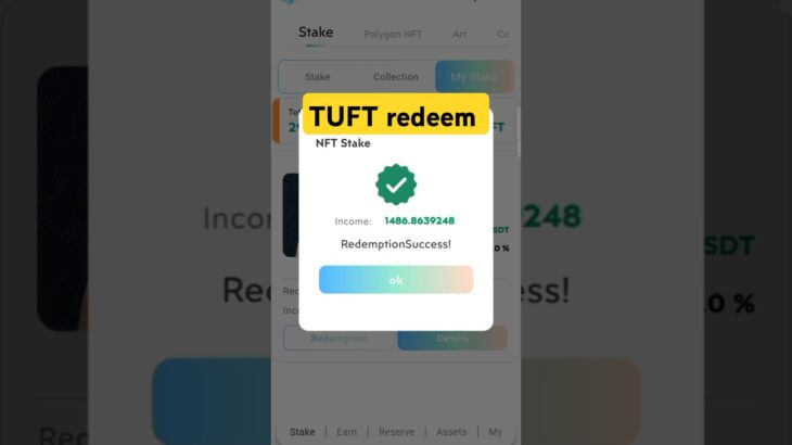 tresurefun stake redeem, TUFT token redemption, tresure fun new update #nft #treasurenft #stake 😦