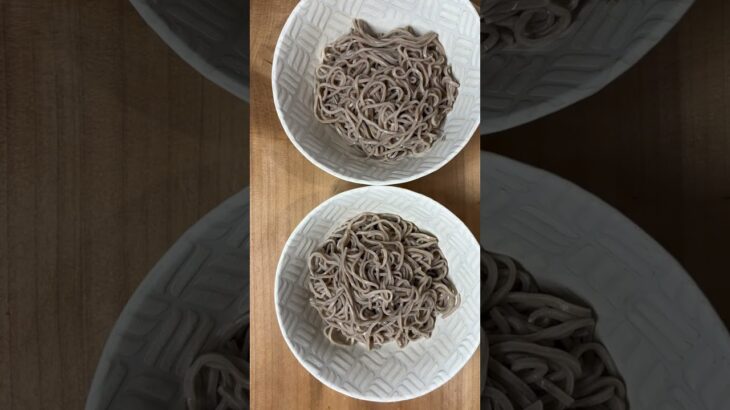 ＼糖尿病家のごはん／冷やし蕎麦・うどんよりお蕎麦が良いと聞いたので #糖尿病 #簡単レシピ #ダイエット #脂肪肝 #高血圧