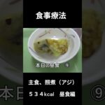 糖尿病の病院食、主食、照焼（アジ）昼食編