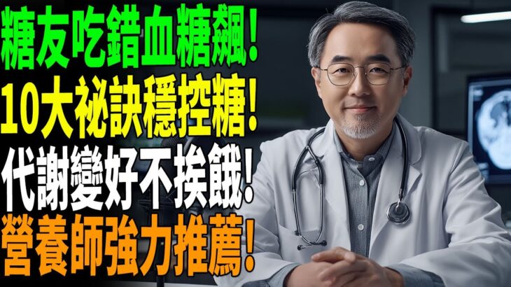 糖尿病飲食10大關鍵秘訣⚠️這樣吃血糖穩、代謝好，營養師強力推薦！#控糖飲食 #糖尿病營養 #降血糖祕訣
