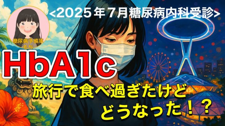 【糖尿病予備軍】2025年7月_HbA1c結果報告【旅行で食べすぎたけど！？】