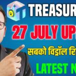 27 July 2025//Treasure Fun/NFT//New Update Today//विड्रॉल मिलेगा फिर..//TUFT Update..