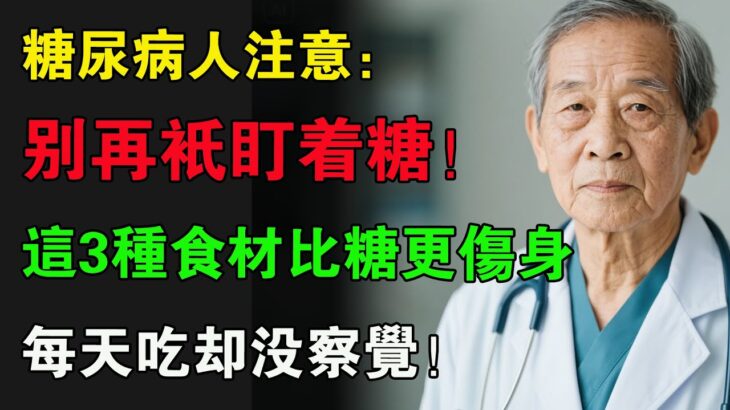 糖尿病別只盯著糖！醫生再三強調：【這3種廚房常客】比糖更傷身，每天吃卻沒有察覺，趕緊停吃！#中老年健康 #health #healthy #健康飲食 #健康養生 #健康科普 #養生 #飲食禁忌