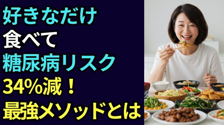 ”好きなだけ食べて”も痩せて、糖尿病リスクが34%減少する！「植物食」の秘密