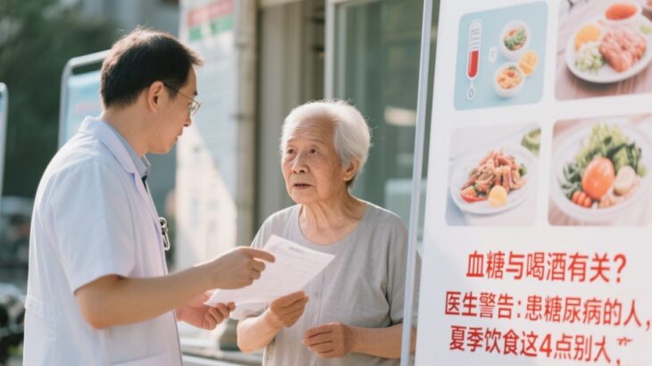 血糖与喝酒有关？医生警告：患糖尿病的人，夏季饮食这4点别大意   #养生   #健康   #血糖   #糖尿病   #生活