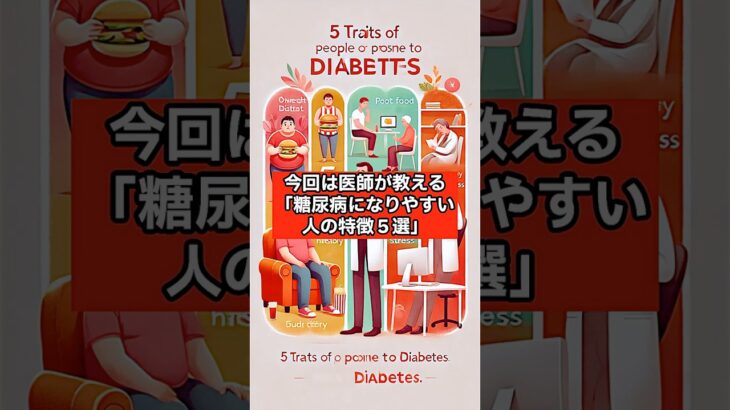 🍬【医師が教える】糖尿病になりやすい人の特徴5選