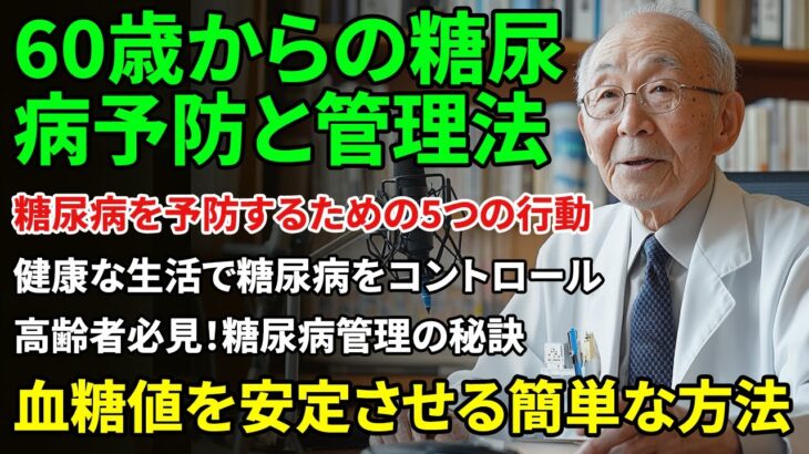 糖尿病の進行を防ぐ！65歳以降の血糖コントロール法｜一人でもできる日常ケア｜人生の知恵｜老後の健康法
