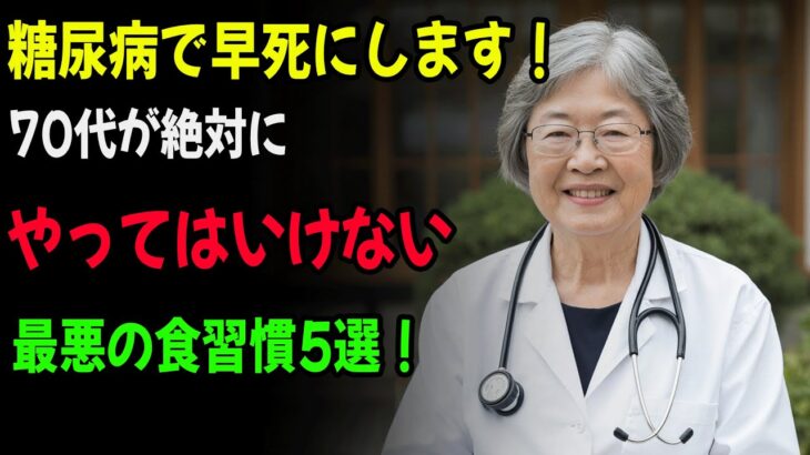 糖尿病で命を縮める！70代が絶対に避けるべき最悪の食習慣５つ