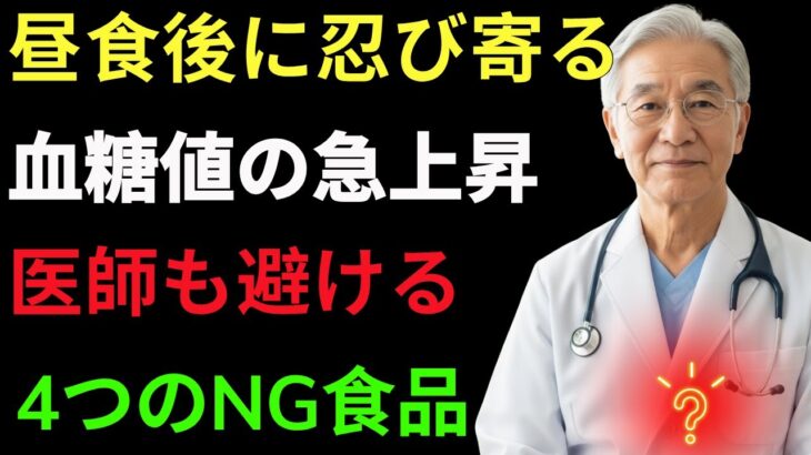 💥【78歳医師が実践】食後血糖値を劇的に下げる昼食の秘密！糖尿病・高齢者も必見｜健康｜シニア健康｜老後の知恵｜シニア｜老後の知恵｜幸せな人生｜高齢者｜高齢者のための知恵