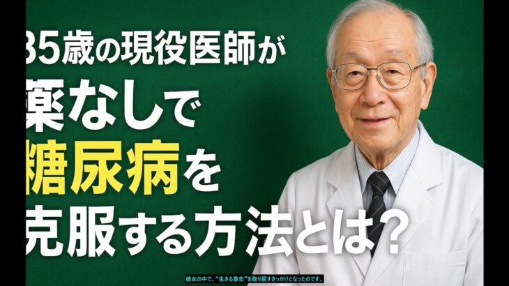 「85歳の現役医師が明かす：薬なしで糖尿病を克服する方法とは？」