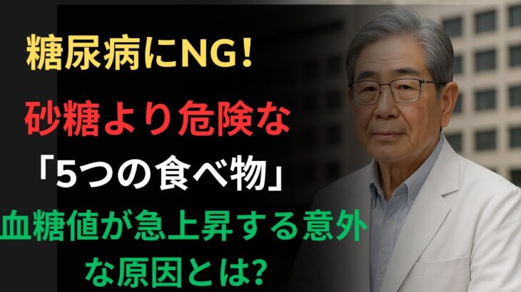 88歳の医師が語る｜糖尿病患者が絶対に避けるべき、血糖値を急上昇させる5つの食べ物｜砂糖以上に危険な「意外な食品」にご注意ください|百歳ライフの秘訣