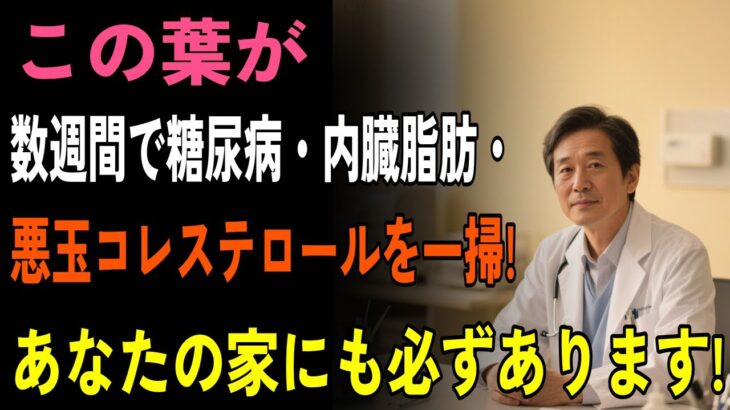 【88歳医師が明かす】たった一枚の葉で糖尿病・悪玉コレステロール・内臓脂肪を劇的改善！60歳からの健康革命