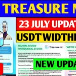 Good News🤑 Treasure NFT New Update Today | Treasure FUN New Update Today | USDT Widthrawl Notice