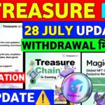 Good News😱 Treasure NFT New Update | Treasure FUN New Update Today | Treasure Nft Withdrawal Update