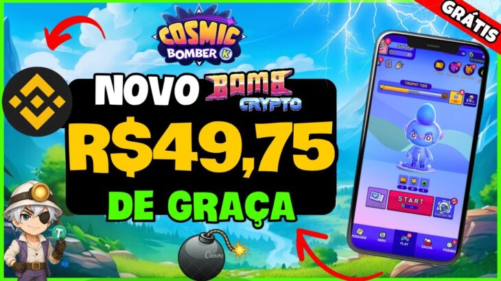 🔥 JOGO NFT GRÁTIS MOBILE – NOVO BOMB CRYPTO PAGANDO ! Como INICIAR no COSMIC BOMBER – FREE TO PLAY