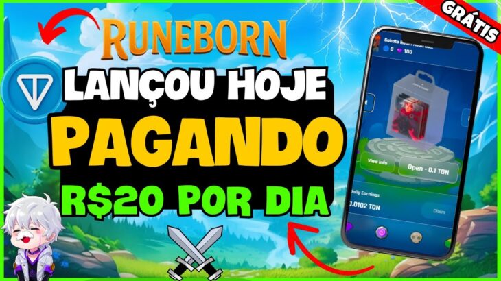 🔥 JOGO NFT GRÁTIS MOBILE  – PAGANDO MUITO! Como INICIAR no RUNEBORN – FREE TO PLAY