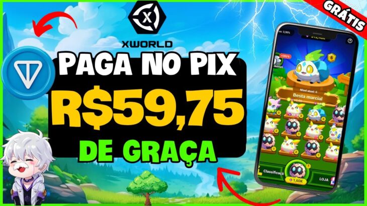 🔥 JOGO NFT GRÁTIS MOBILE no PIX de MINERAÇÃO PAGANDO MUITO ! Como GANHAR no XWORLD – FREE TO PLAY