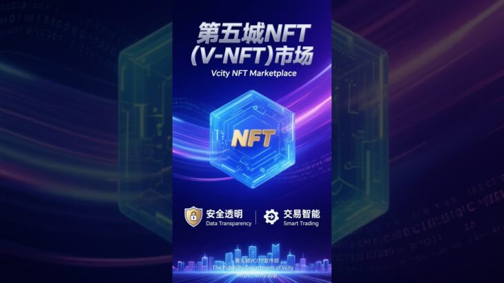 第五城NFT（V-NFT）市场安全透明 交易智能#谢章 #第五城 #元宇宙