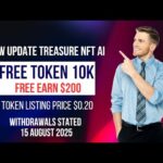 New Update Treasure NFT Today 2025 | Free Token Earn TNFT 10000