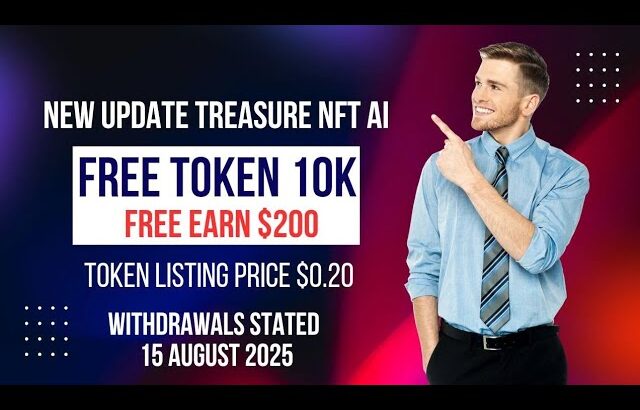 New Update Treasure NFT Today 2025 | Free Token Earn TNFT 10000