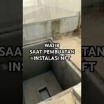 Sebelum pembuatan instalasi nft semua pipa input dan output wajib terpendam #kebunmelon #hidroponik