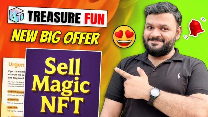 Treasure NFT Fun New Update Today 🔥 New Big Offer ✅ | Treasure NFT Withdrawal New Update 16 July
