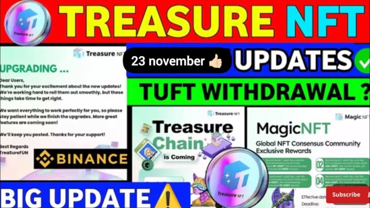 Treasure NFT new update today in India || treasure fun  withdrawal update today #viralvideo