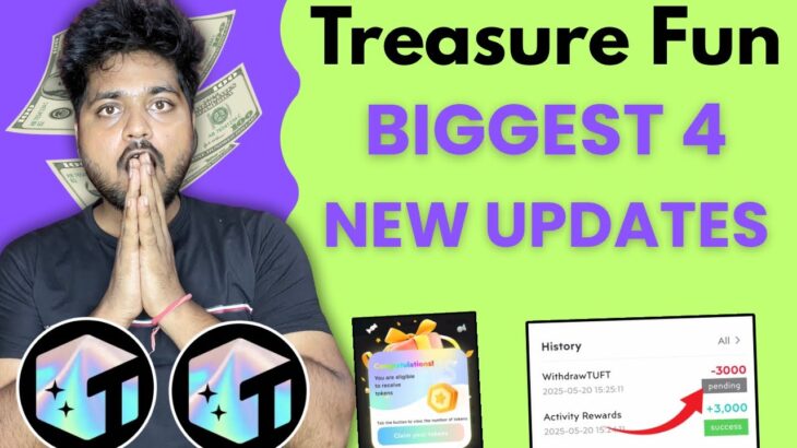 Treasure Nft 4 Biggest New Updates 🔥 Treasure Fun App Removed Playstore | Treasure nft withdrawal