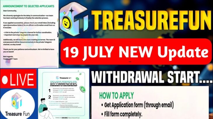 Treasure fun new update today! Treasure NFT new update today!