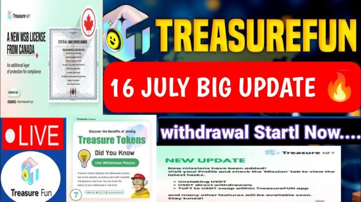 Treasure fun new update today! Treasure NFT new update today! Treasure! Bank transfer