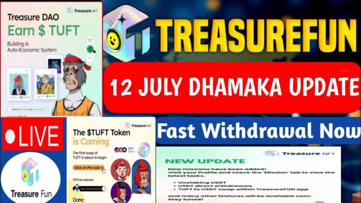 Treasure fun new update today! Treasure NFT new update today! Treasure! Bank transfer