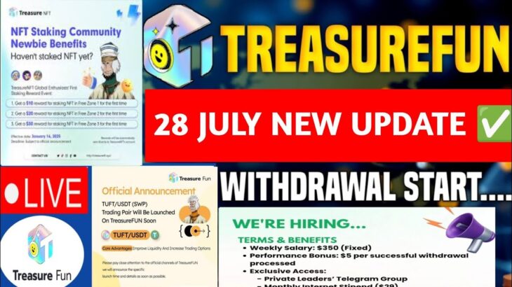 Treasure fun  new update today!Treasure NFT new update! MobiKwik withdrawal problem! meesho!Flipkart