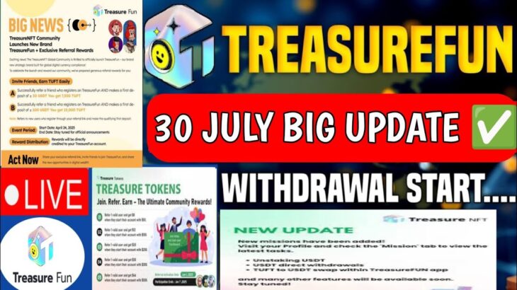 Treasure fun  new update today!Treasure NFT new update! MobiKwik withdrawal problem! meesho!Flipkart