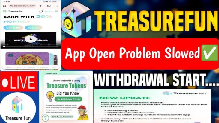 Treasure fun  new update today!Treasure NFT new update! MobiKwik withdrawal problem! meesho!Flipkart