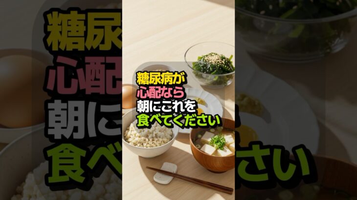 糖尿病が心配なら朝にこれを食べてください