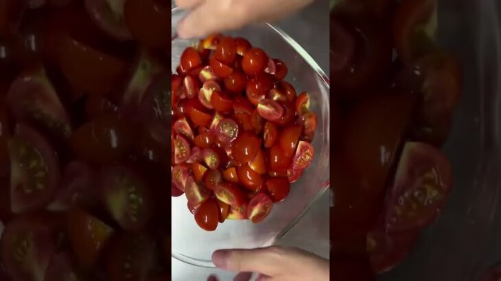 ＼糖尿病家のお惣菜／トマトのマリネサラダ、作り置きで楽するリコピンサラダ #簡単レシピ #糖尿病 #高血圧 #脂肪肝 #ダイエット #トマト