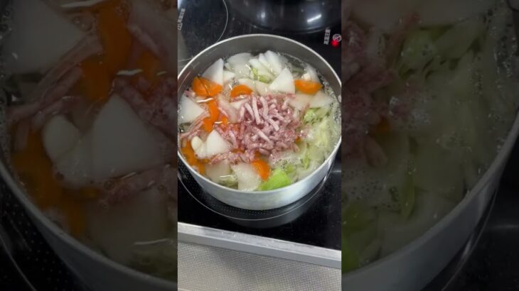 ＼糖尿病家のごはん／野菜たっぷりのお味噌汁作り動画・ #糖尿病 #簡単レシピ #脂肪肝 #高血圧 #ダイエット #味噌汁