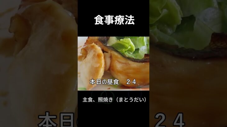 糖尿病の病院食、主食、照焼き（まとうだい）昼食編