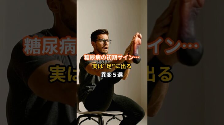 糖尿病の初期サインは、足に出るんです…#糖尿病 #健康
