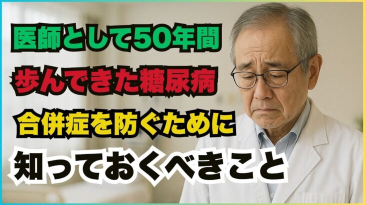 ５０年の医師人生で伝えたい糖尿病の真実｜合併症を防ぐために今すぐ知ってほしいこと#糖尿病 #糖尿病合併症 #血糖値改善 #漢方医学 #医師の語り #健康長寿 #生活習慣病 #血液サラサラ