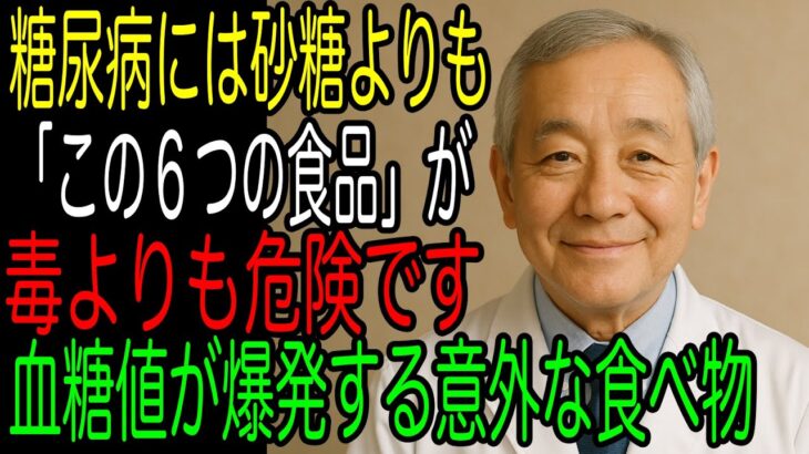 糖尿病には砂糖よりも「この６つの食品」が毒よりも危険です｜血糖値が爆発する意外な食べ物