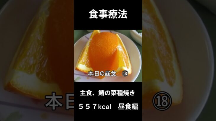 糖尿病の病院食、主食、鰆の菜種焼’（鰆）昼食編