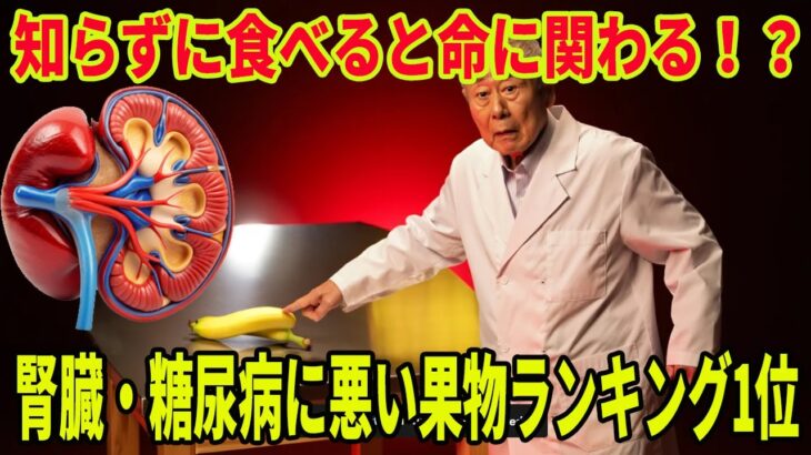 知らずに食べると命に関わる！？腎臓・糖尿病に悪い果物ランキング1位 老後の健康｜健康長寿｜食事の知恵｜オーディオブック｜老後の備え
