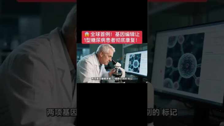 😱 全球首例！基因编辑让1型糖尿病患者彻底康复！