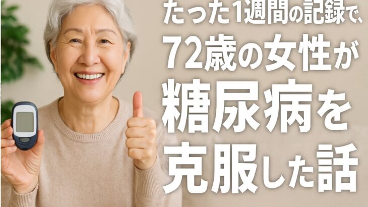 たった1週間の記録で、72歳の女性が糖尿病を克服した話