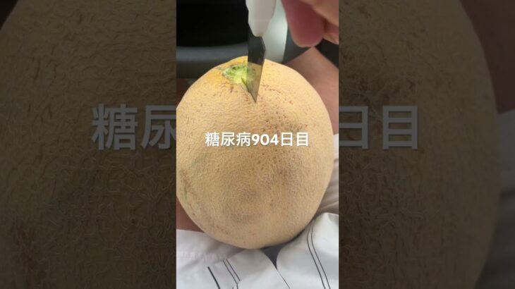 1個800円夕張メロン食べた糖尿病904日目食事記録  #糖尿病の品格 #糖尿病 #心筋梗塞 #血糖値 #hba1c #ダイアベティス #メロン